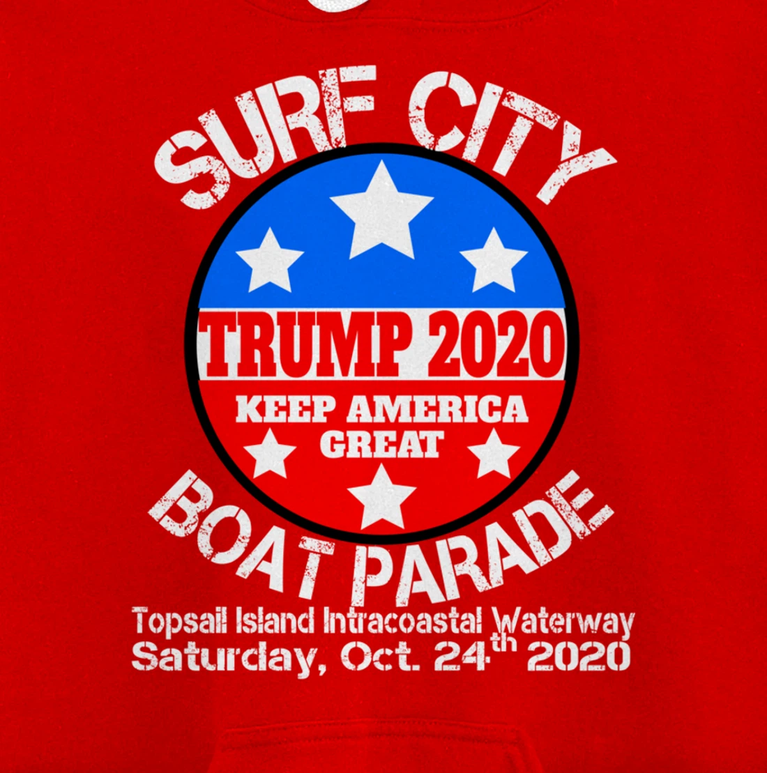 Surf City Trump Boat Parade Pullover Hoodie