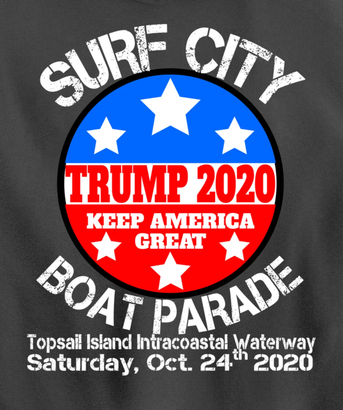 Surf City Trump Boat Parade Pullover Hoodie