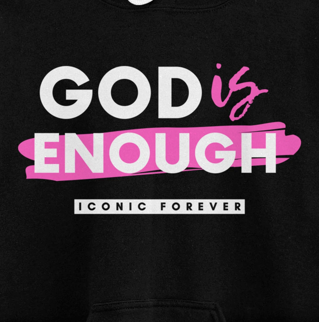 God Is Enough, Christian, Gospel, Jesus Pullover Hoodie