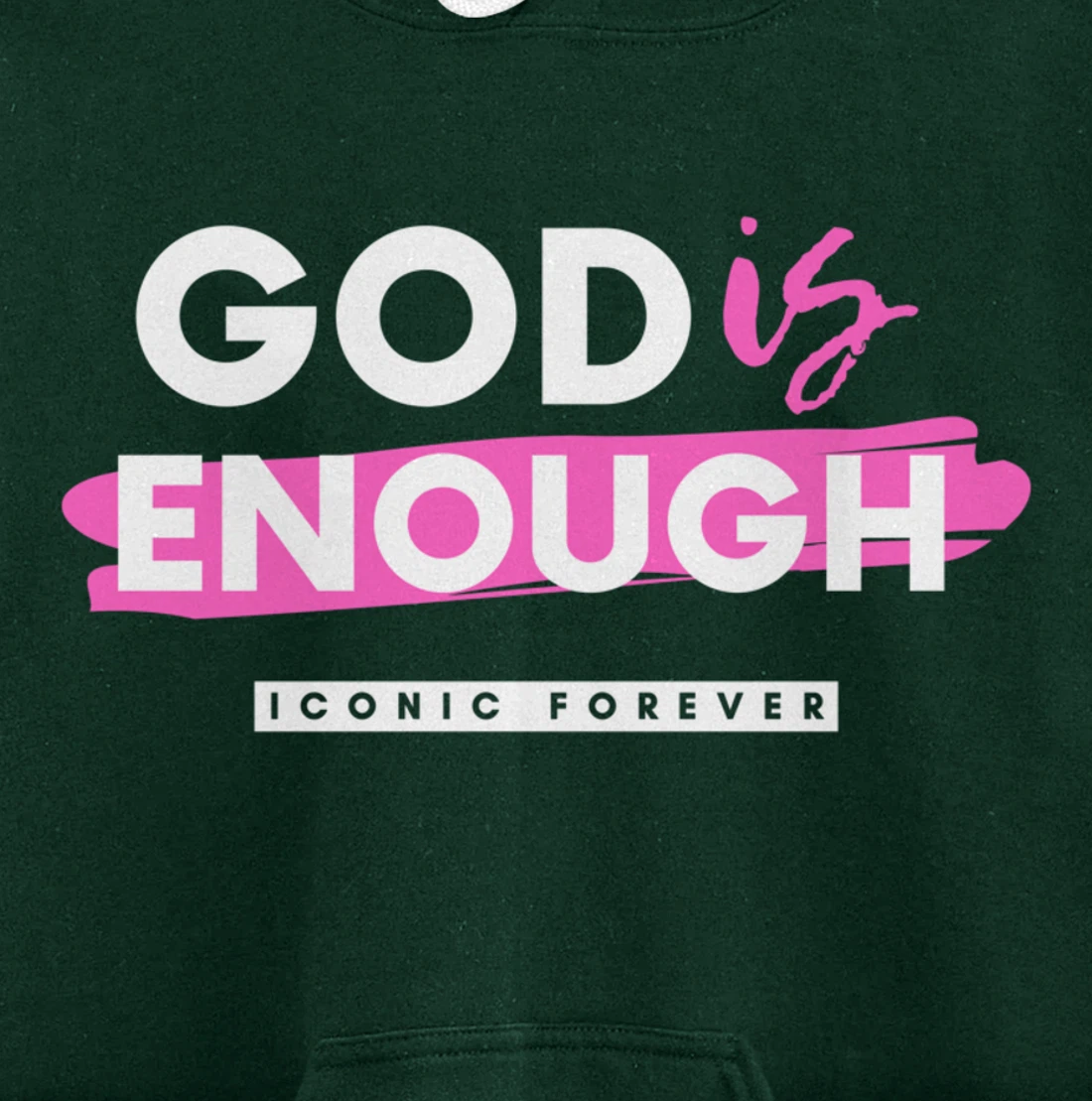 God Is Enough, Christian, Gospel, Jesus Pullover Hoodie