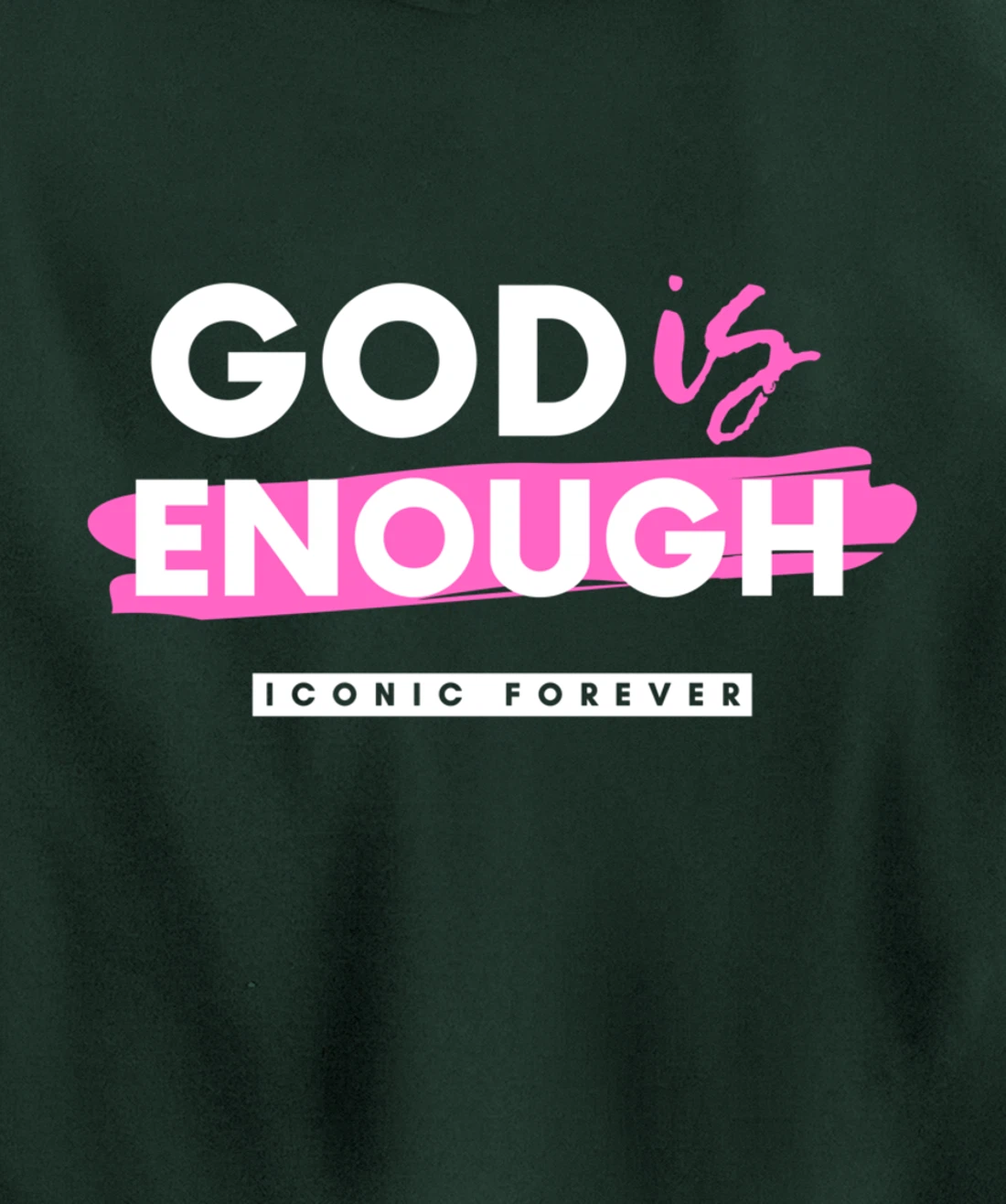 God Is Enough, Christian, Gospel, Jesus Pullover Hoodie