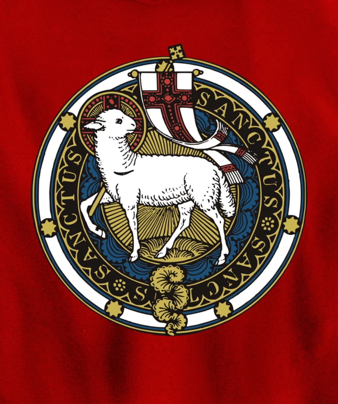 Agnus Dei Lamb of God Catholic Pullover Hoodie