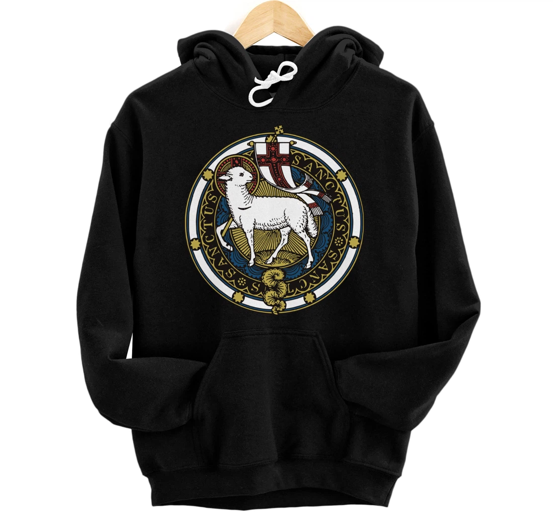 Agnus Dei Lamb of God Catholic Pullover Hoodie