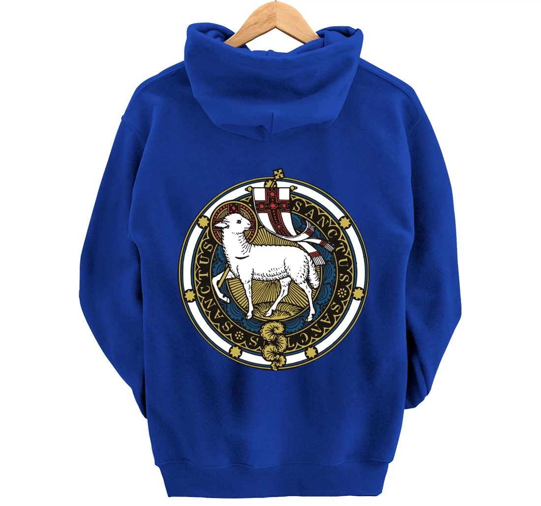 Agnus Dei Lamb of God Catholic Pullover Hoodie