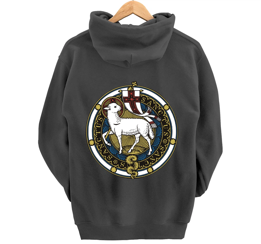 Agnus Dei Lamb of God Catholic Pullover Hoodie