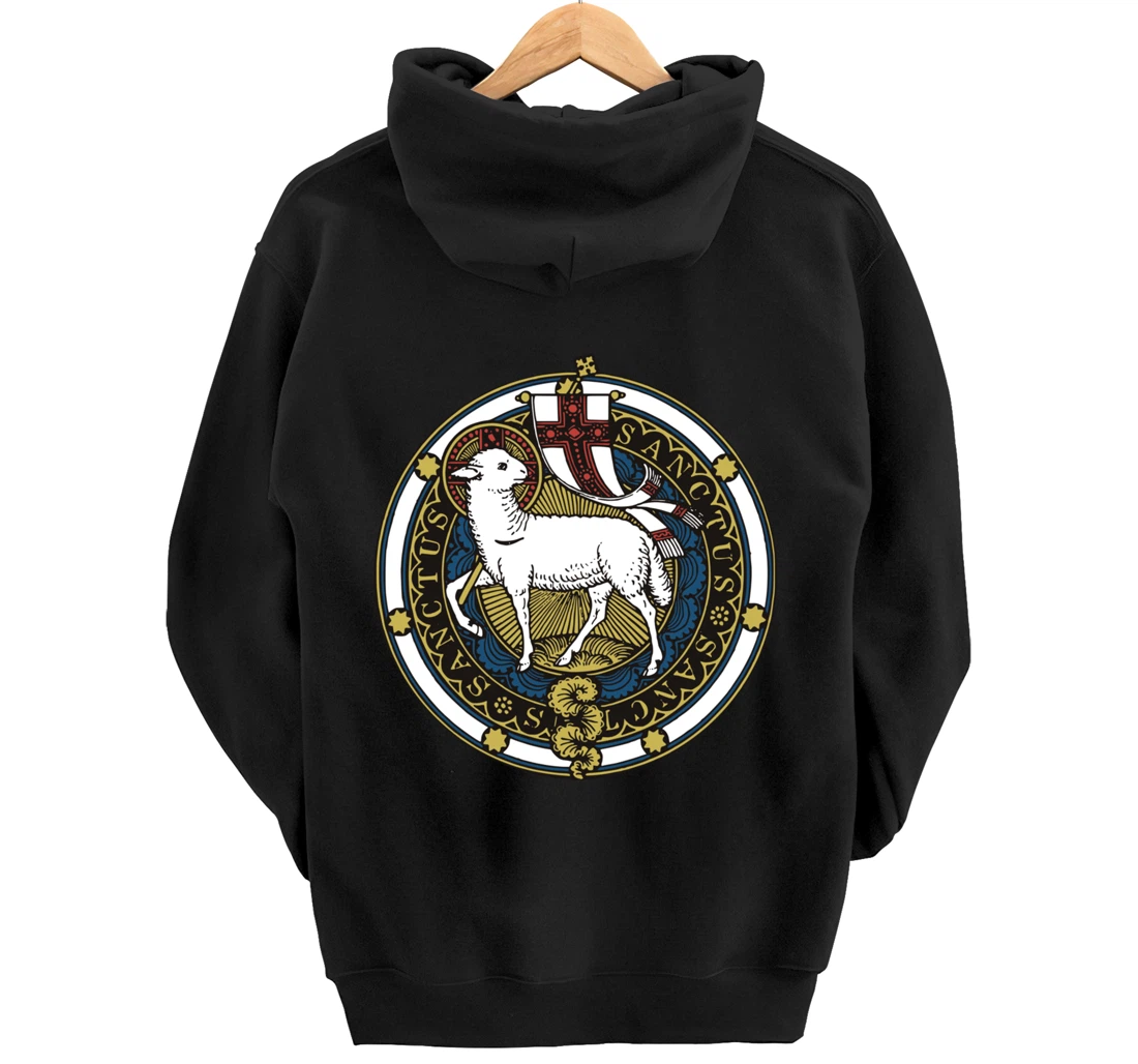 Agnus Dei Lamb of God Catholic Pullover Hoodie