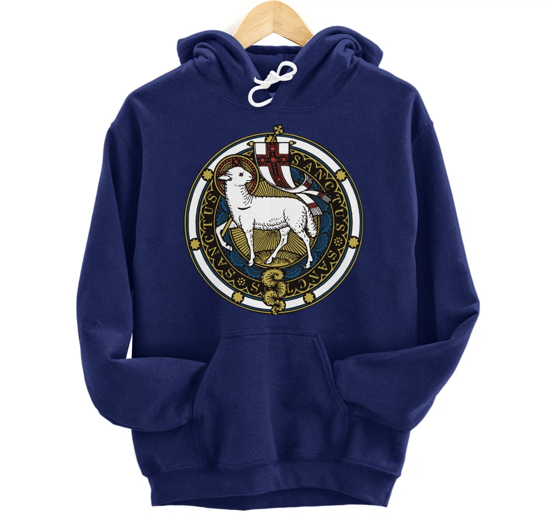 Agnus Dei Lamb of God Catholic Pullover Hoodie