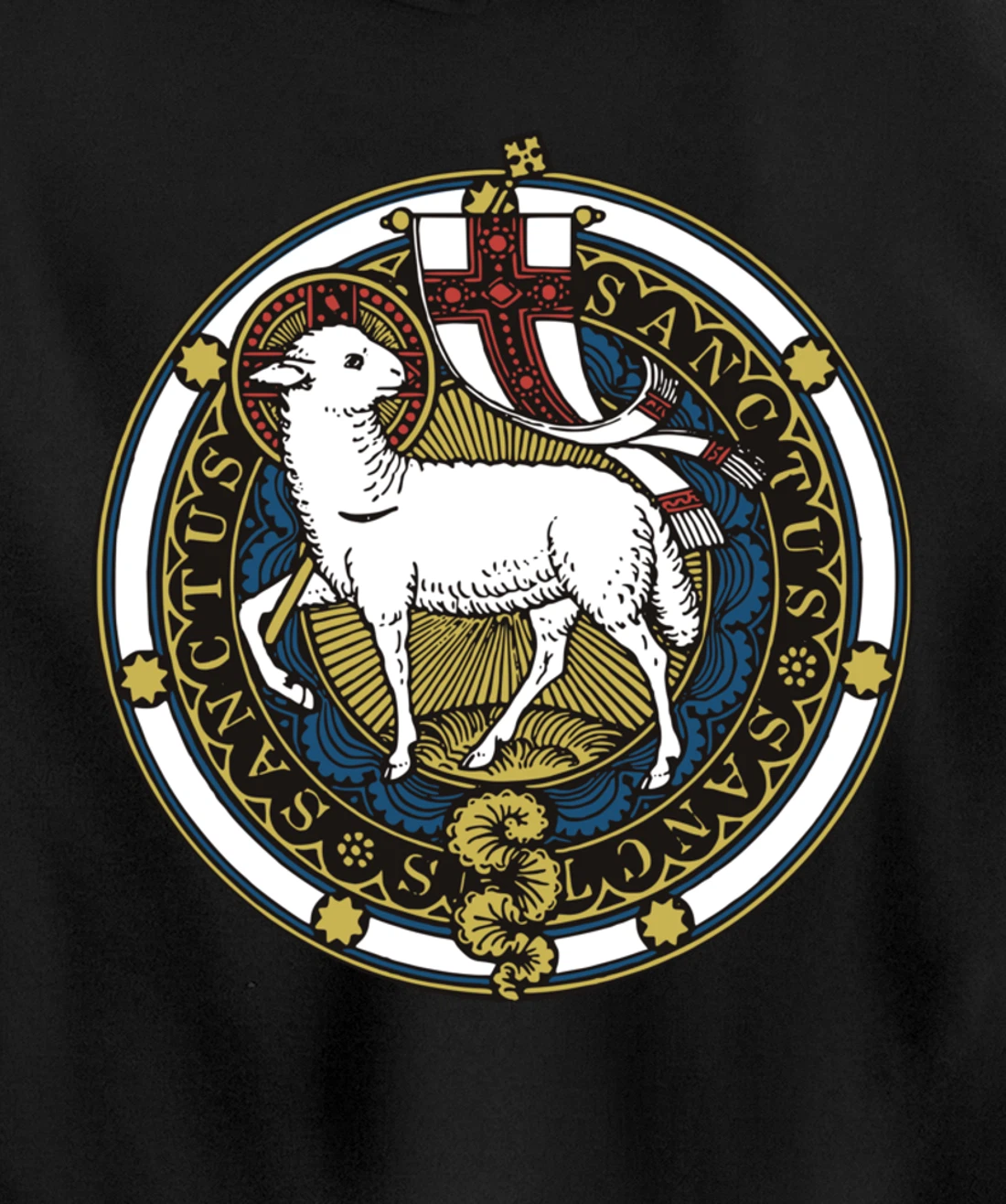 Agnus Dei Lamb of God Catholic Pullover Hoodie