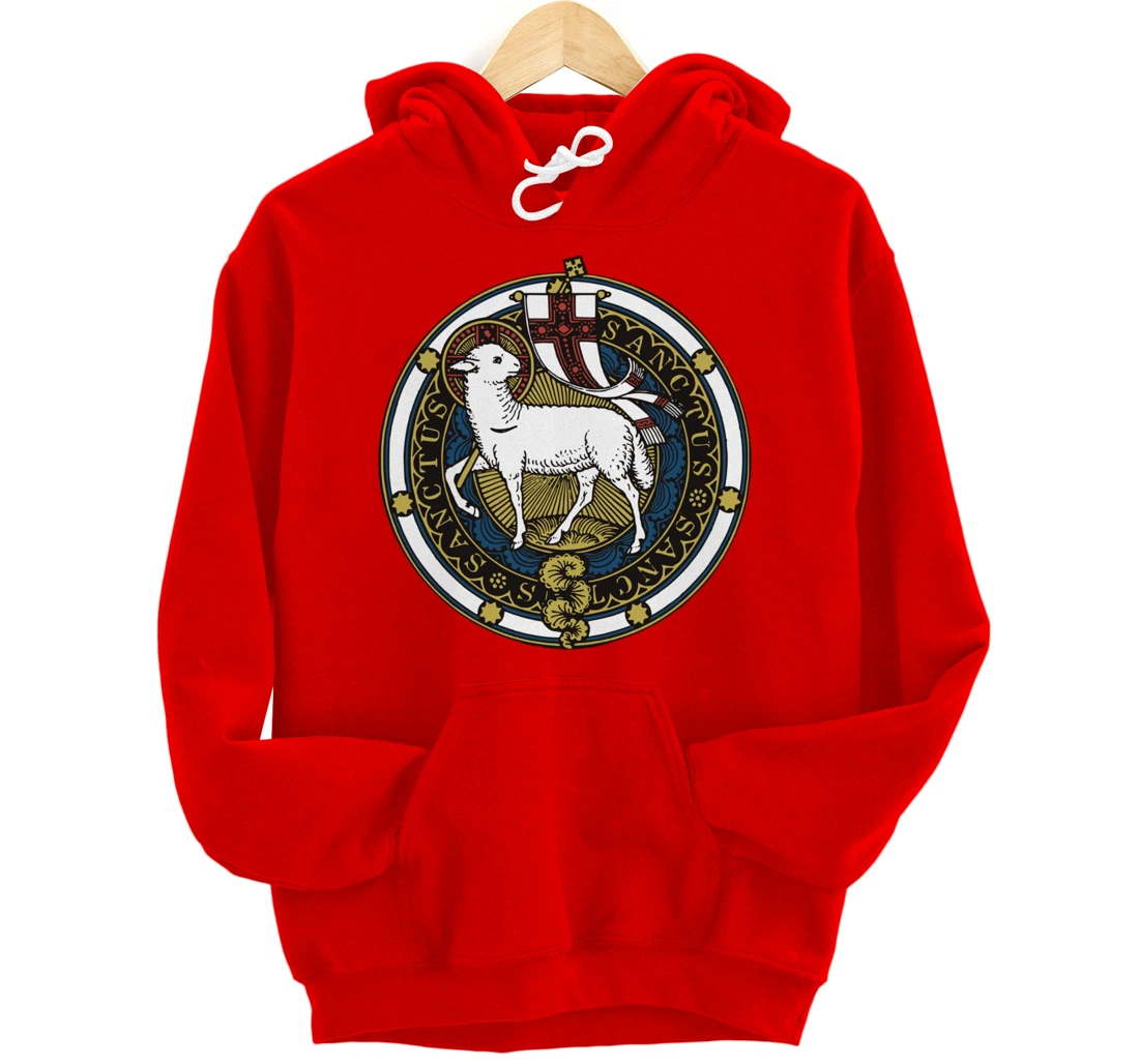 Agnus Dei Lamb of God Catholic Pullover Hoodie