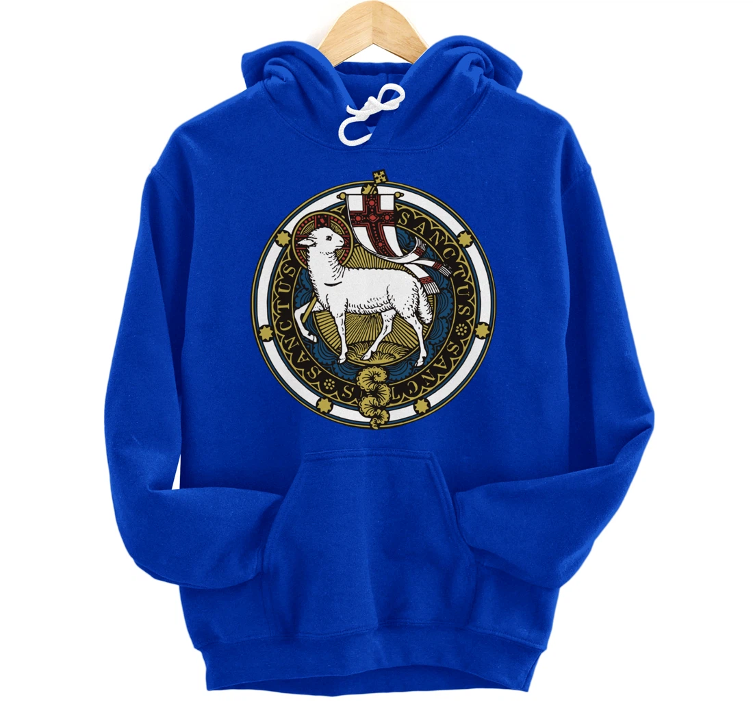Agnus Dei Lamb of God Catholic Pullover Hoodie