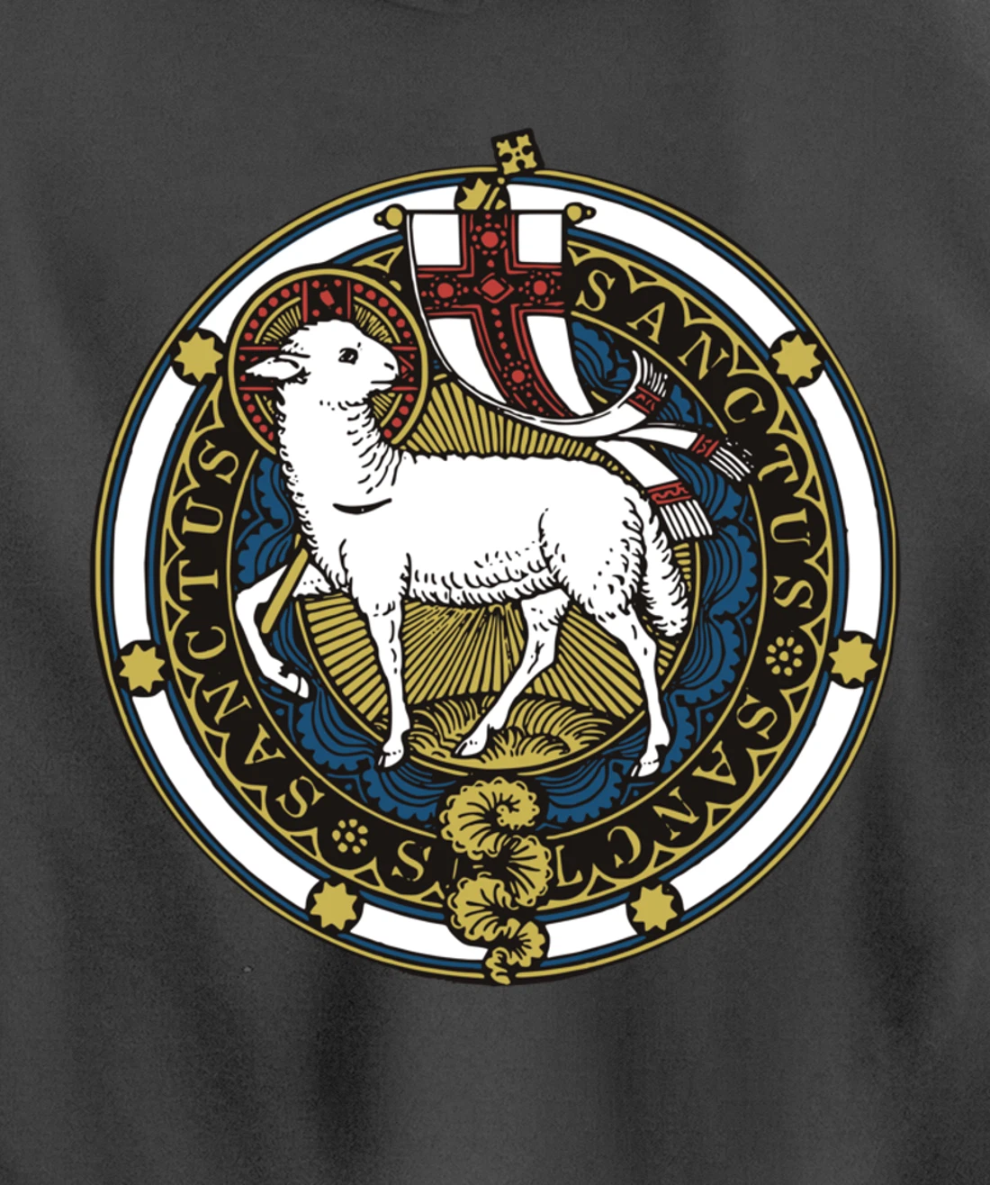 Agnus Dei Lamb of God Catholic Pullover Hoodie