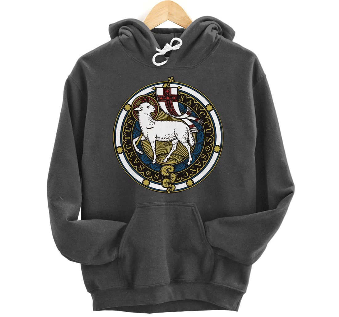 Agnus Dei Lamb of God Catholic Pullover Hoodie