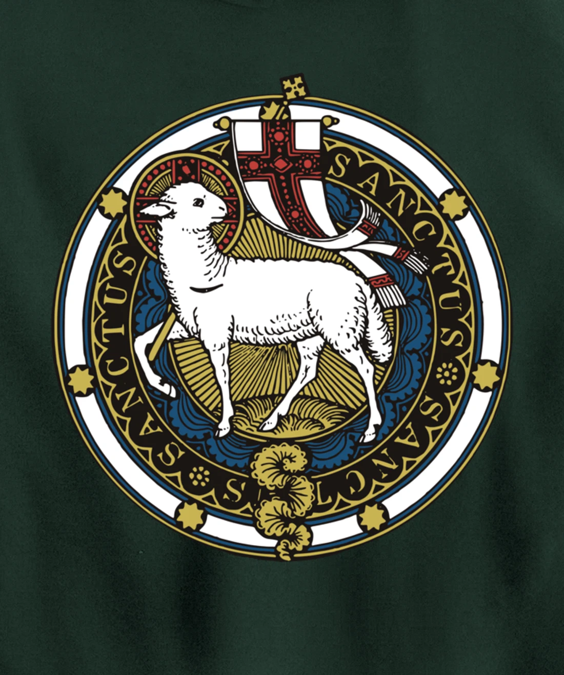 Agnus Dei Lamb of God Catholic Pullover Hoodie