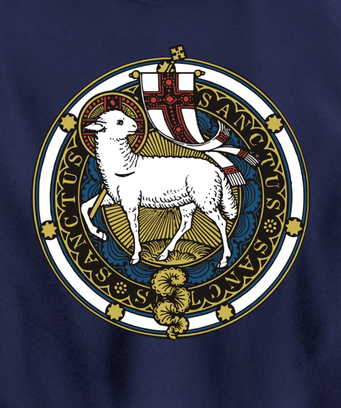 Agnus Dei Lamb of God Catholic Pullover Hoodie