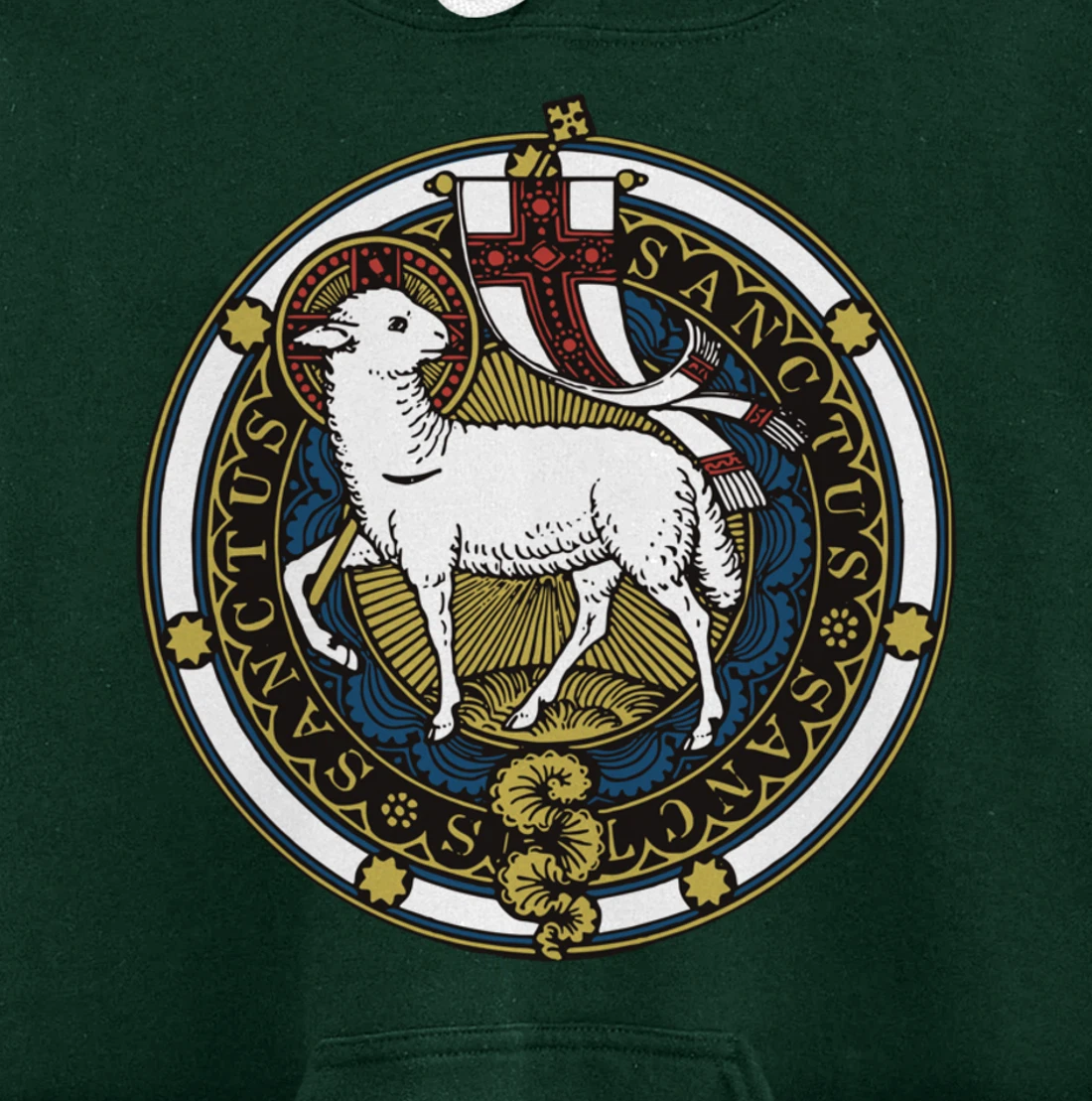 Agnus Dei Lamb of God Catholic Pullover Hoodie