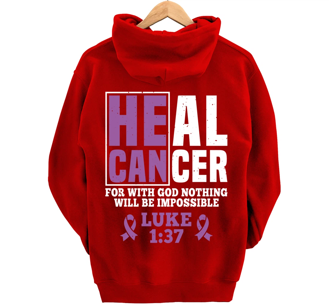 My God is Stronger Than Testicular Cancer Survivor Pullover Hoodie