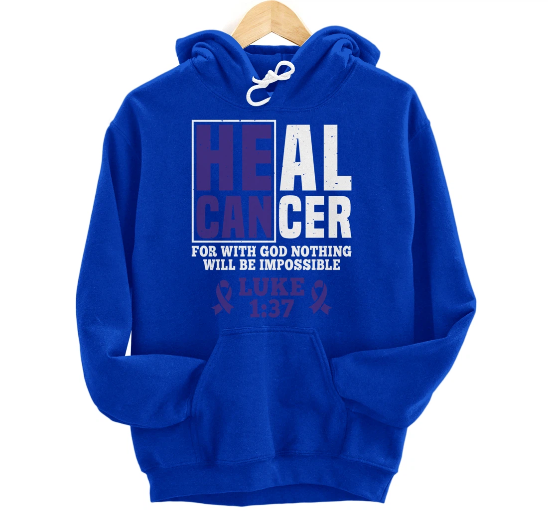 My God is Stronger Than Pancreatic Cancer Survivor Pullover Hoodie