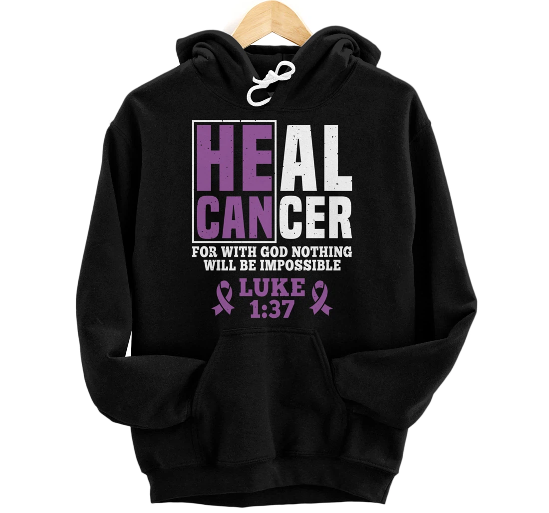 My God is Stronger Than Testicular Cancer Survivor Pullover Hoodie