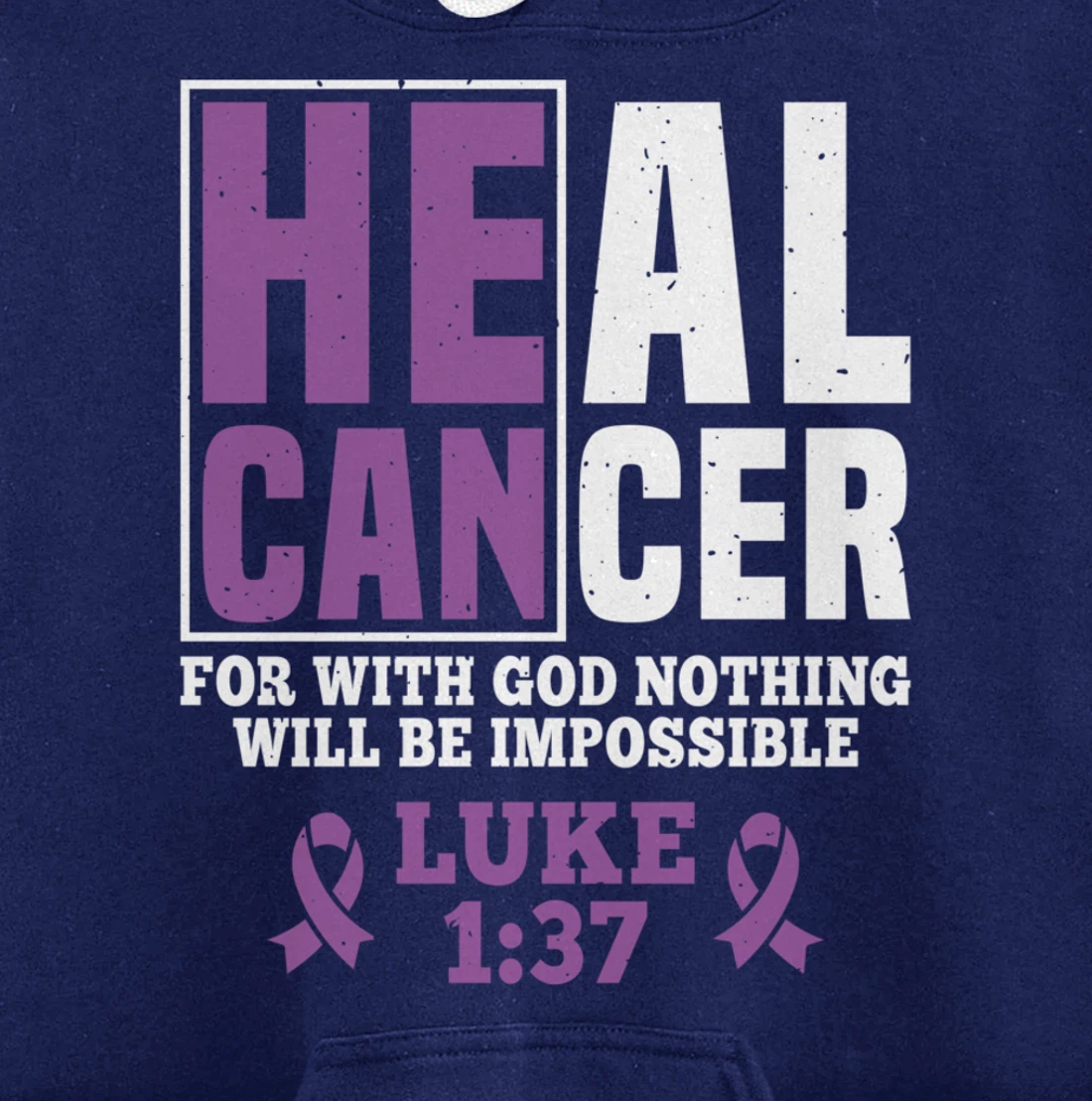 My God is Stronger Than Testicular Cancer Survivor Pullover Hoodie