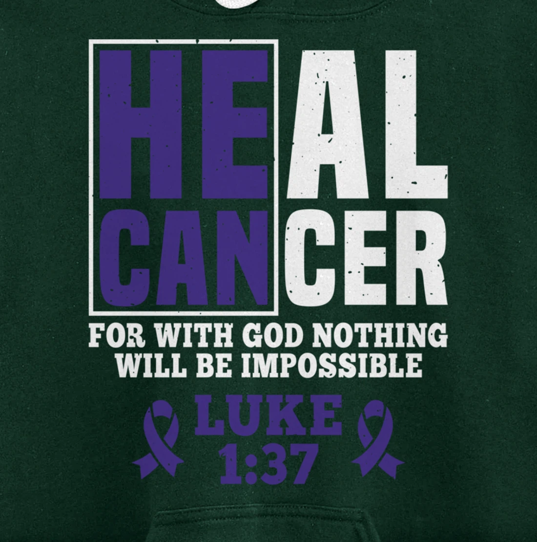 My God is Stronger Than Pancreatic Cancer Survivor Pullover Hoodie