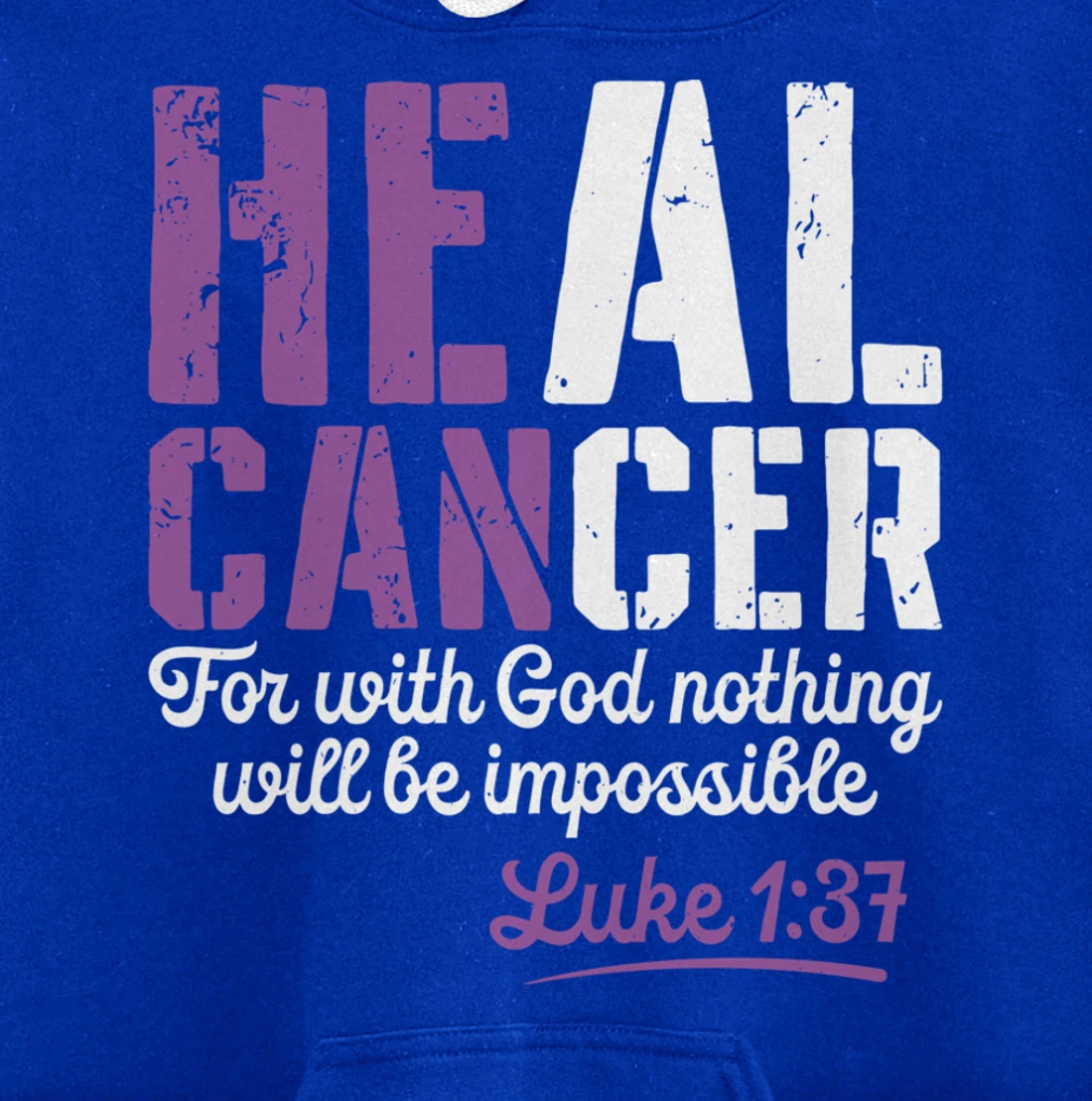My God is Stronger Than Testicular Cancer Survivor Pullover Hoodie