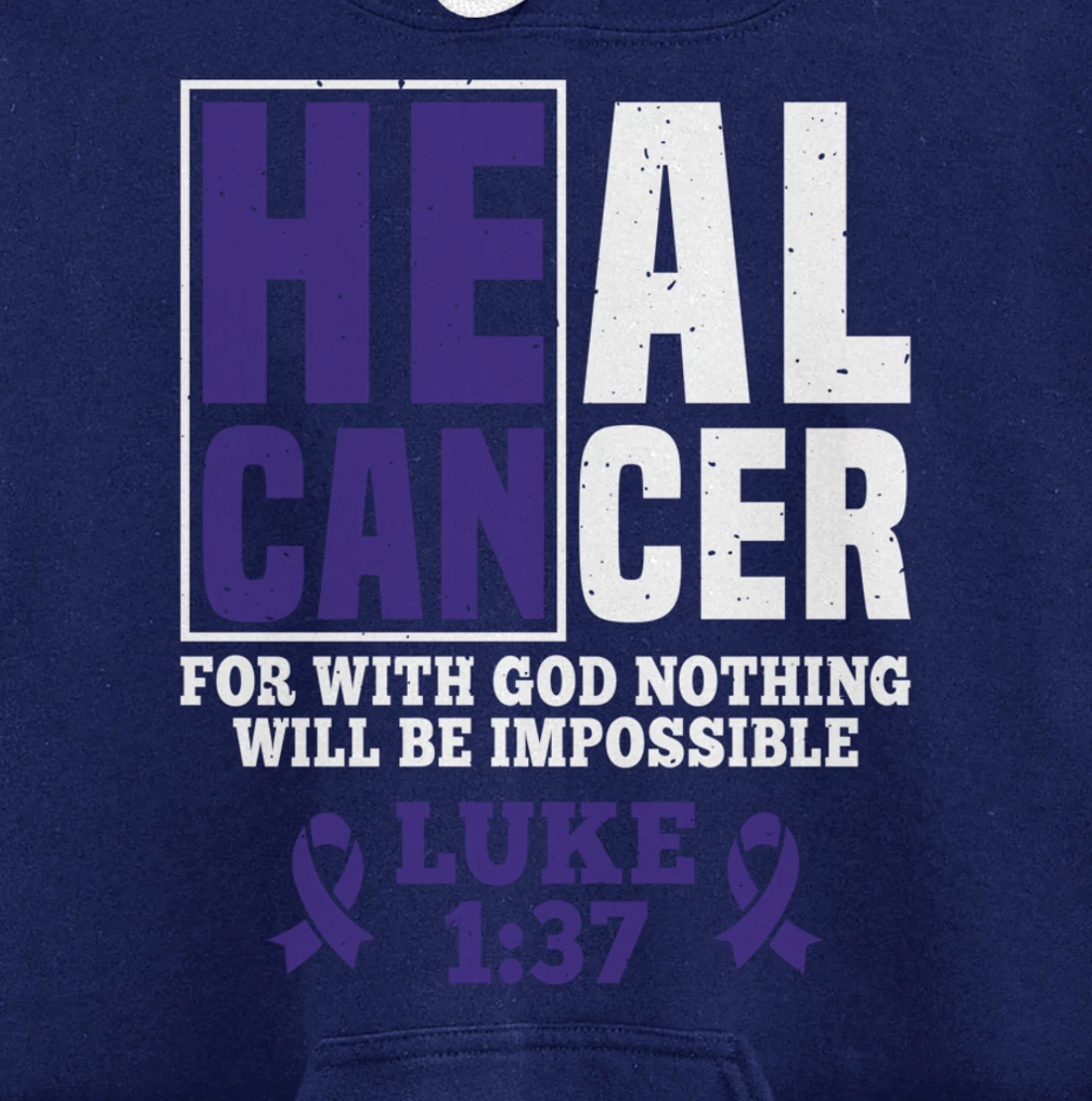 My God is Stronger Than Pancreatic Cancer Survivor Pullover Hoodie