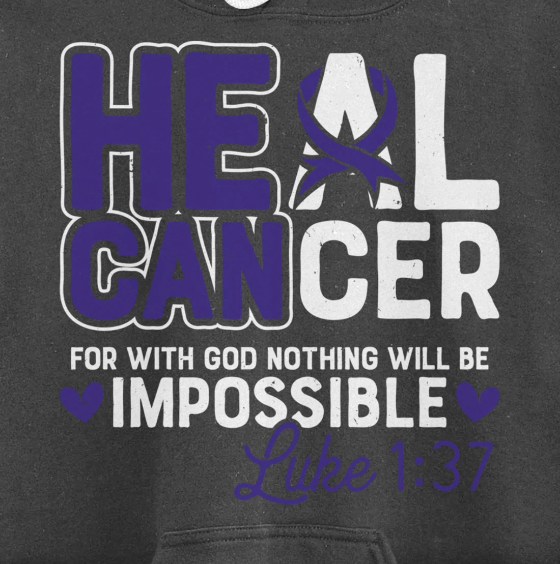 My God is Stronger Than Pancreatic Cancer Survivor Pullover Hoodie