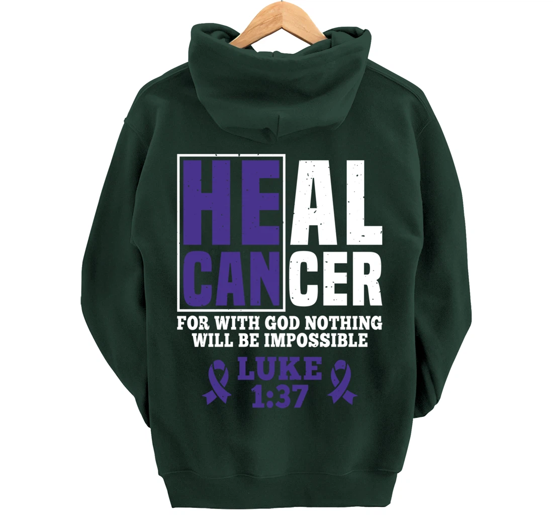 My God is Stronger Than Pancreatic Cancer Survivor Pullover Hoodie