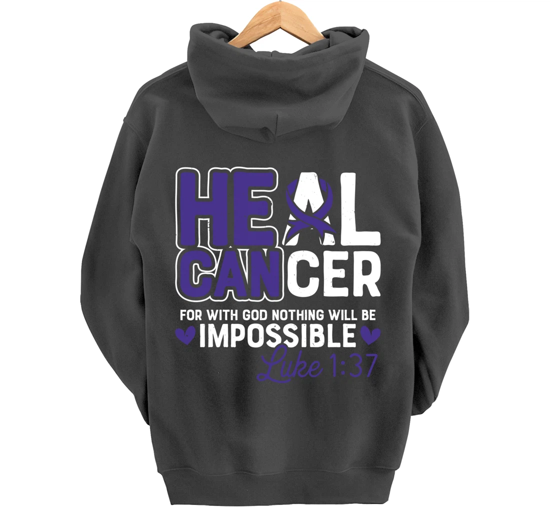 My God is Stronger Than Pancreatic Cancer Survivor Pullover Hoodie
