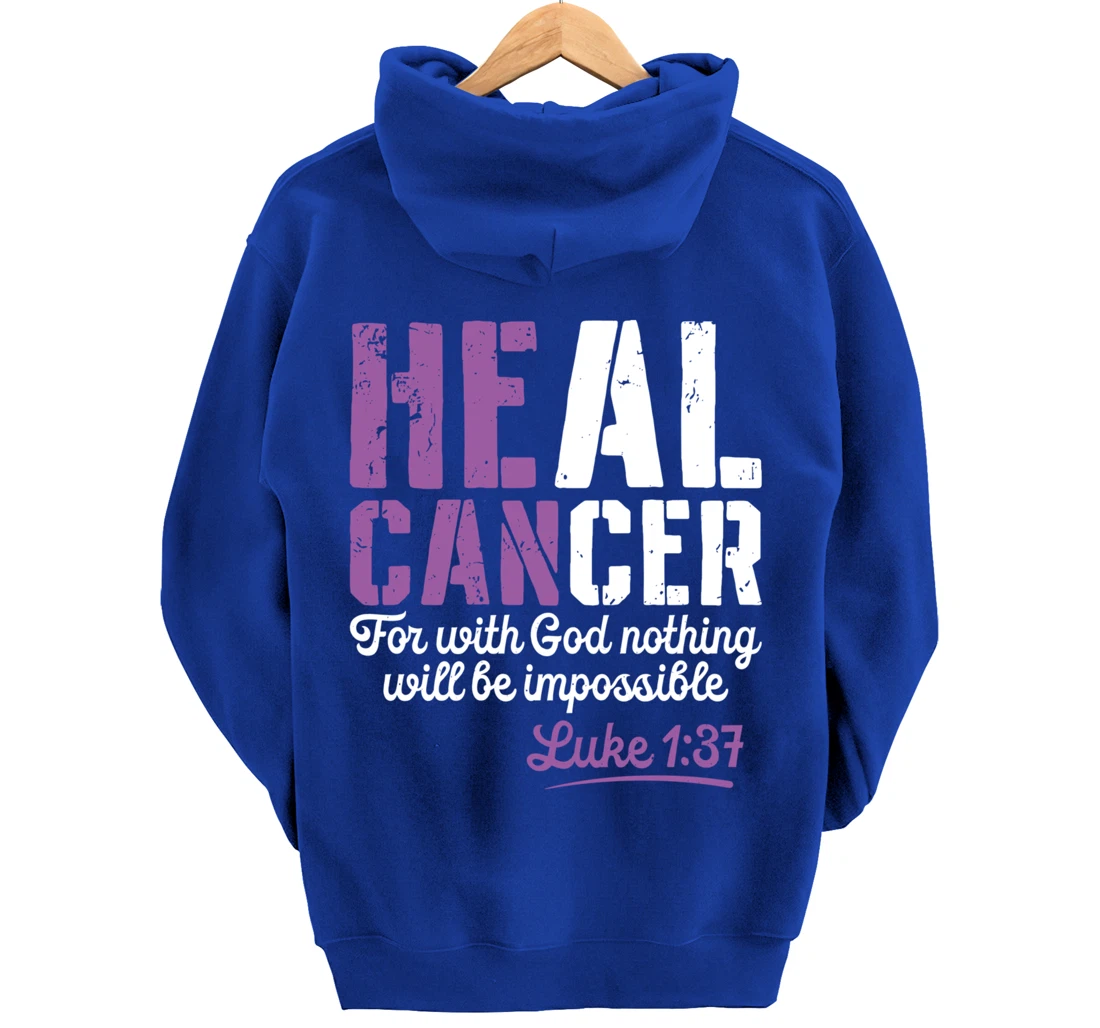 My God is Stronger Than Testicular Cancer Survivor Pullover Hoodie