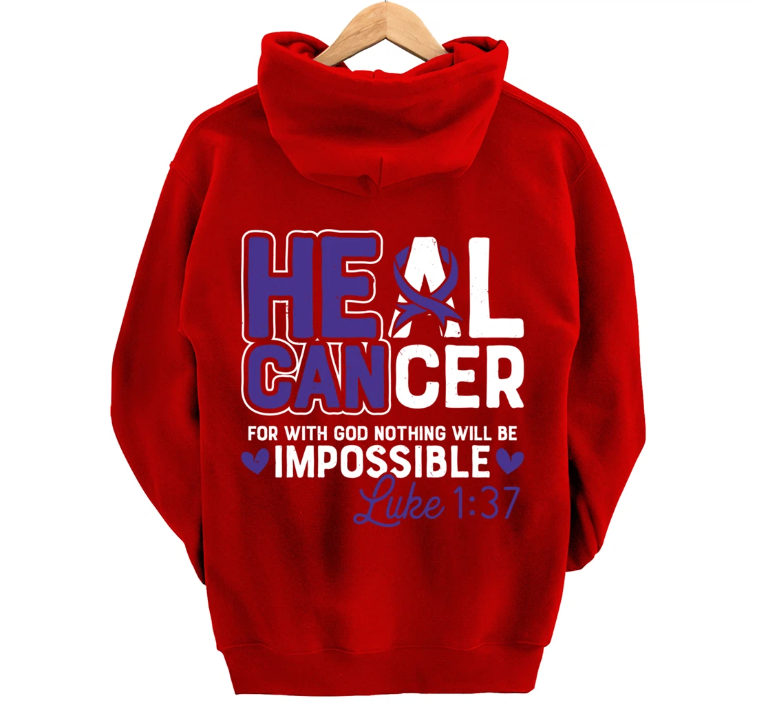 My God is Stronger Than Pancreatic Cancer Survivor Pullover Hoodie