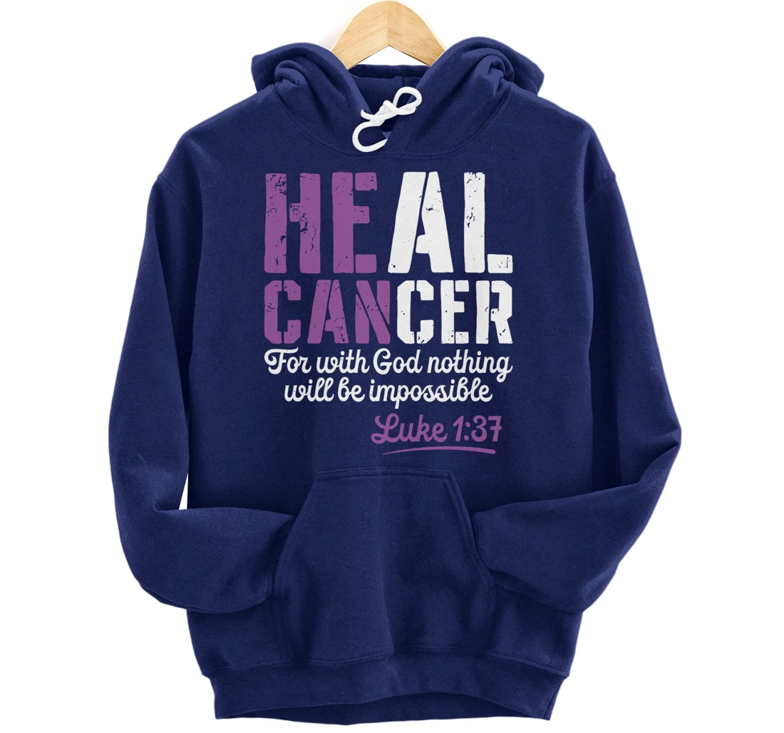 My God is Stronger Than Testicular Cancer Survivor Pullover Hoodie