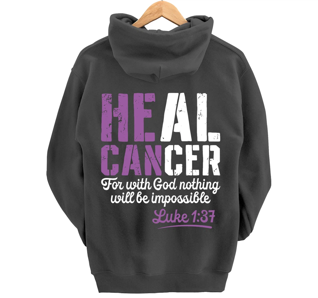 My God is Stronger Than Testicular Cancer Survivor Pullover Hoodie