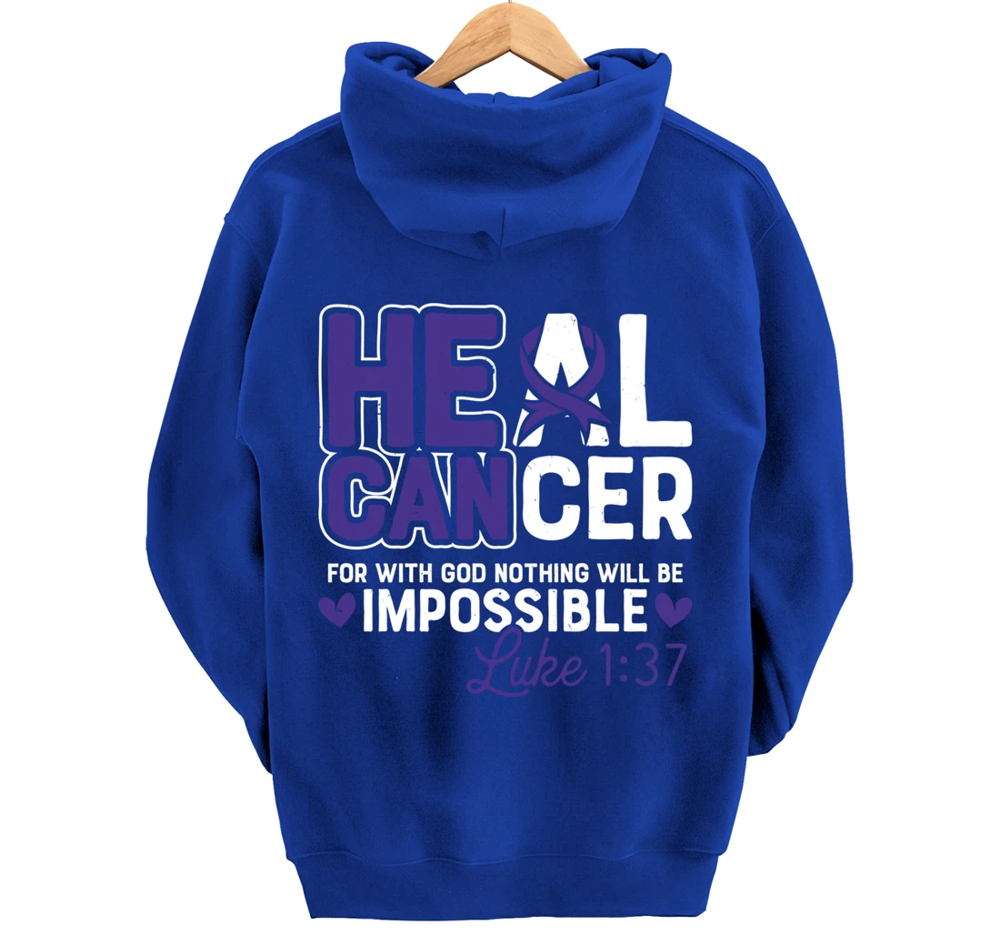 My God is Stronger Than Pancreatic Cancer Survivor Pullover Hoodie