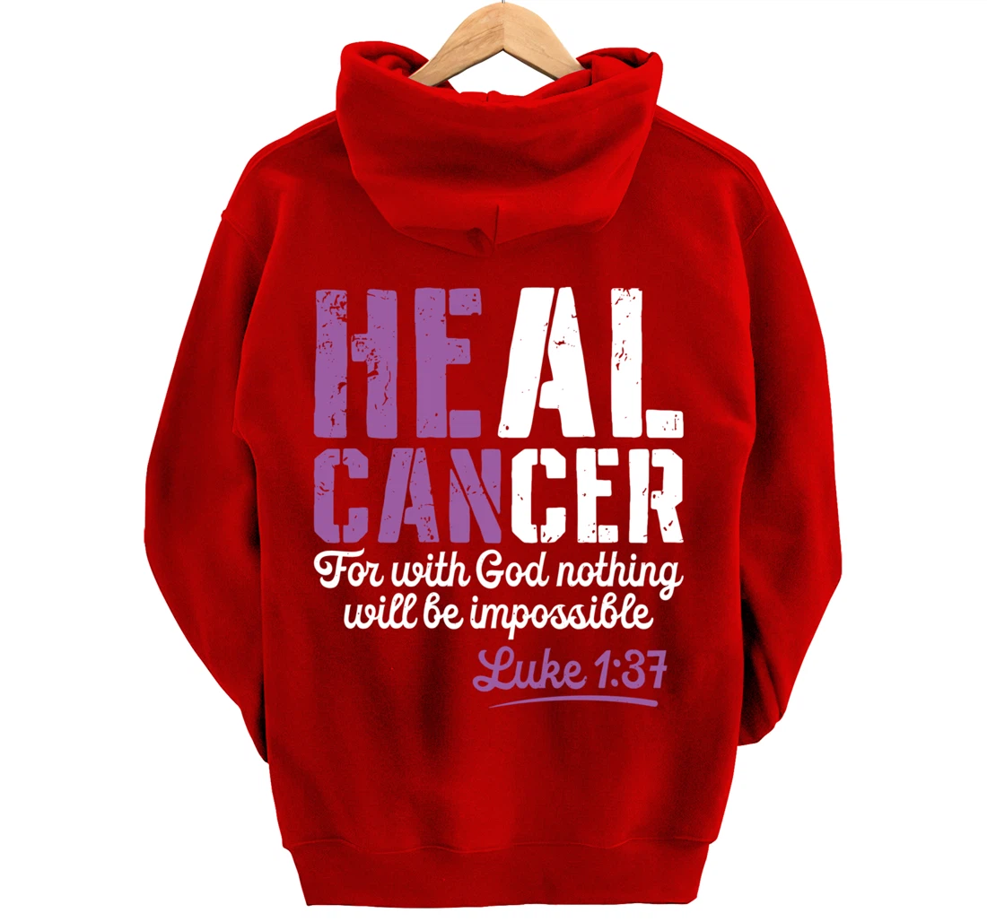 My God is Stronger Than Testicular Cancer Survivor Pullover Hoodie