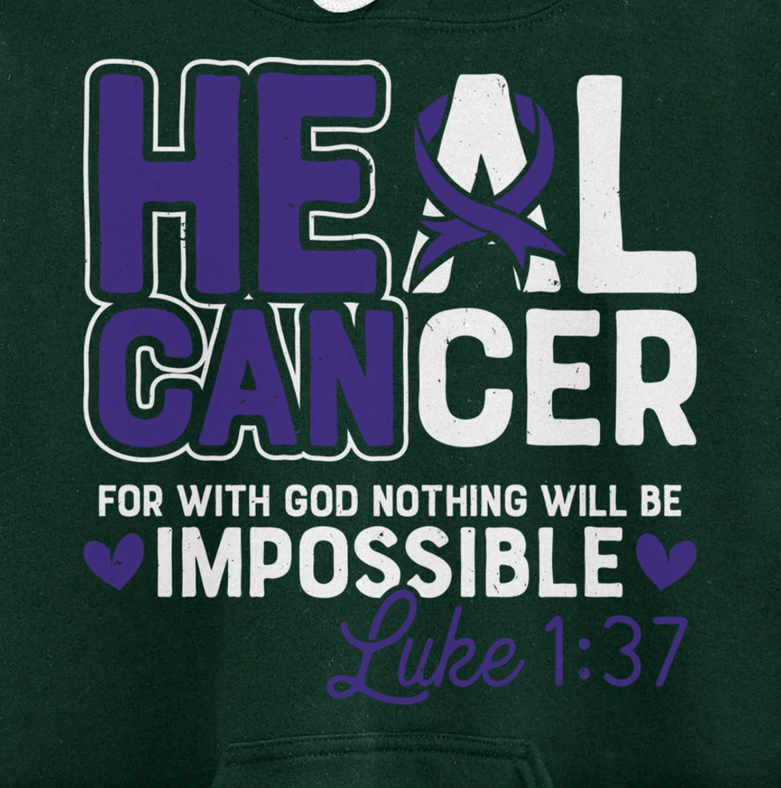 My God is Stronger Than Pancreatic Cancer Survivor Pullover Hoodie