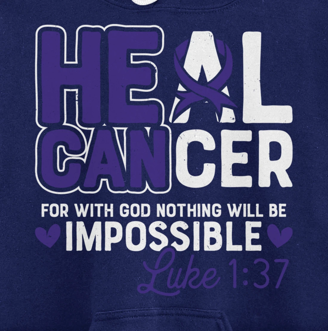 My God is Stronger Than Pancreatic Cancer Survivor Pullover Hoodie