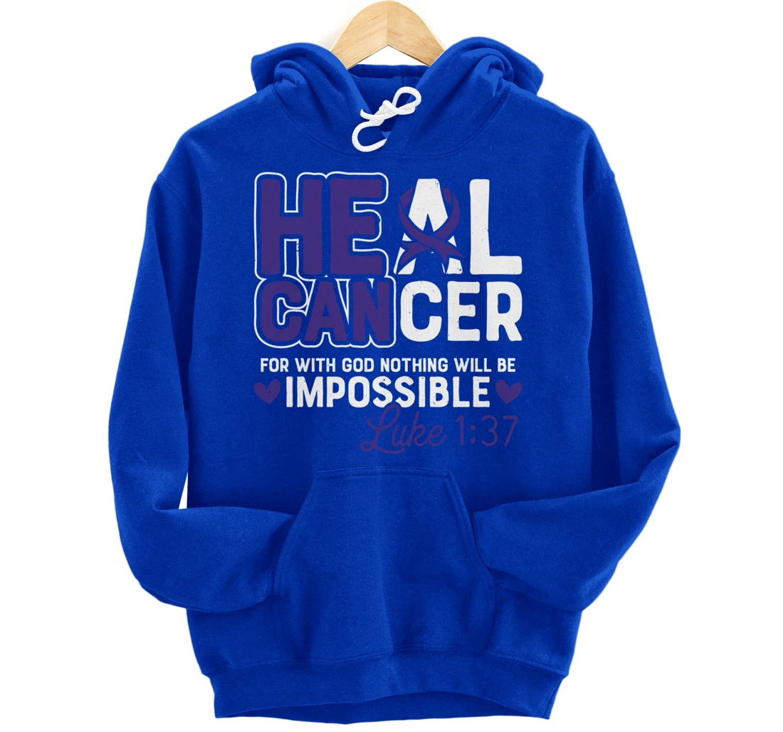 My God is Stronger Than Pancreatic Cancer Survivor Pullover Hoodie