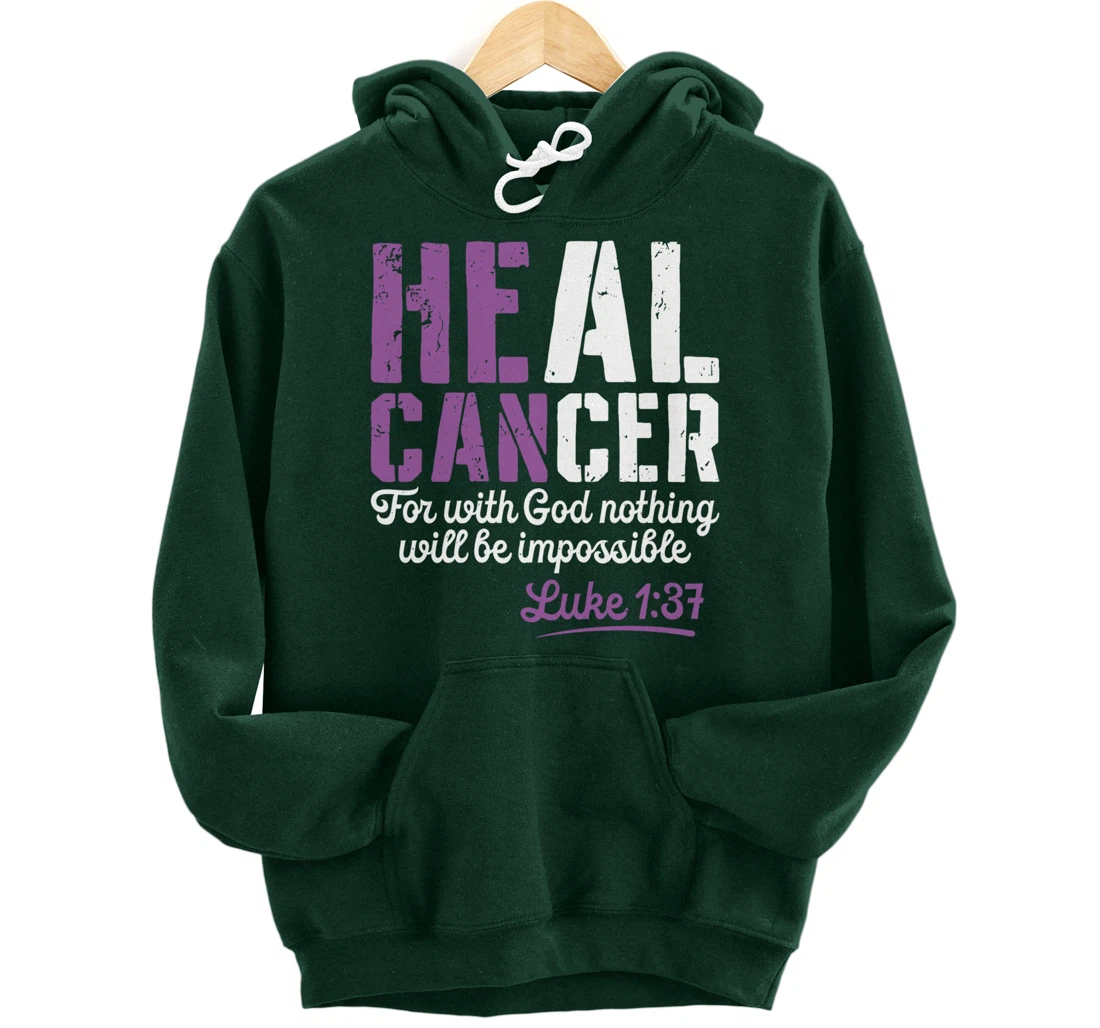 My God is Stronger Than Testicular Cancer Survivor Pullover Hoodie