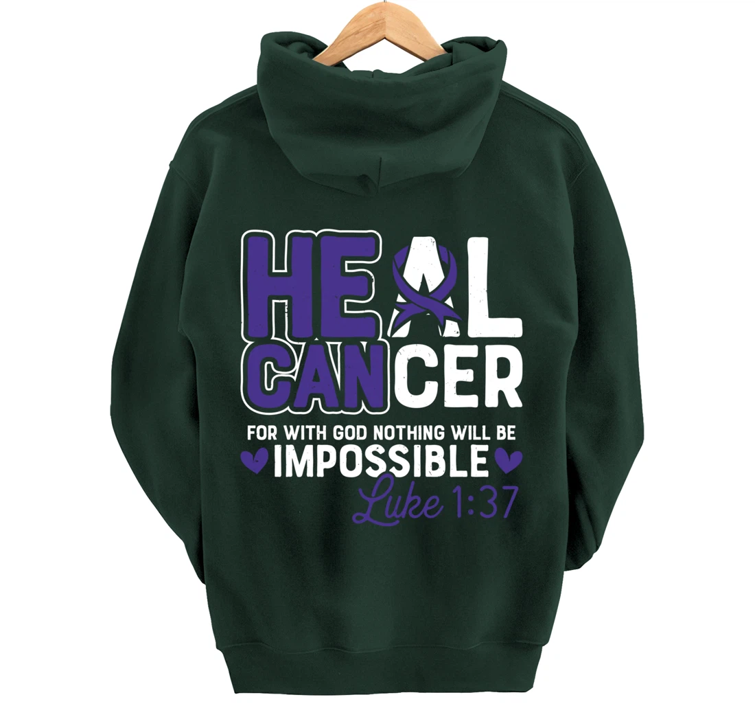 My God is Stronger Than Pancreatic Cancer Survivor Pullover Hoodie
