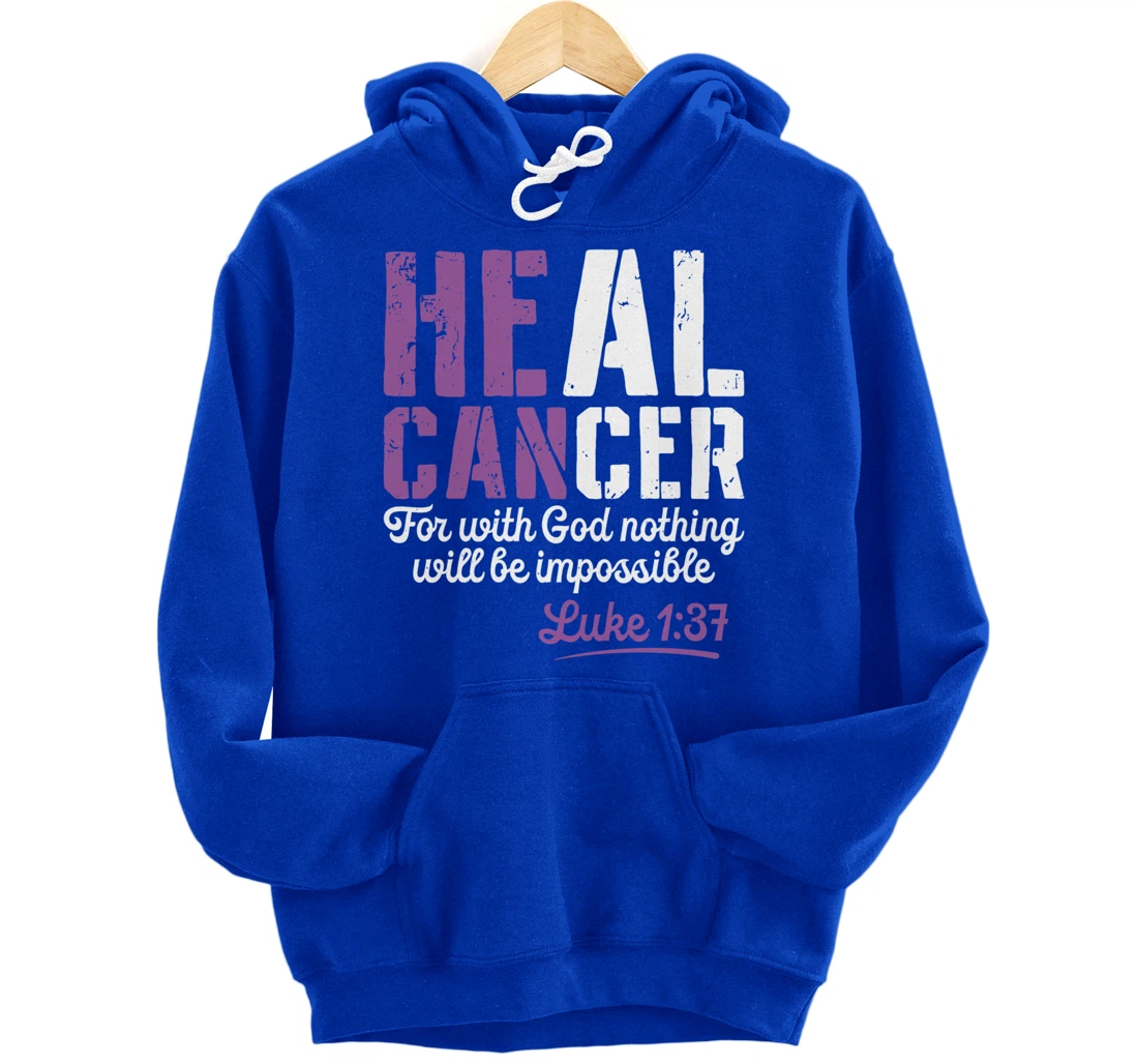 My God is Stronger Than Testicular Cancer Survivor Pullover Hoodie