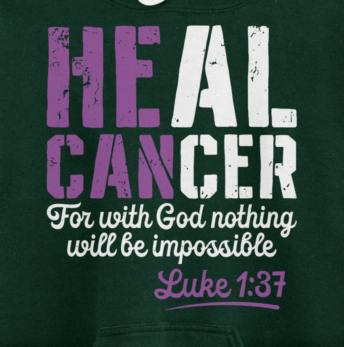My God is Stronger Than Testicular Cancer Survivor Pullover Hoodie
