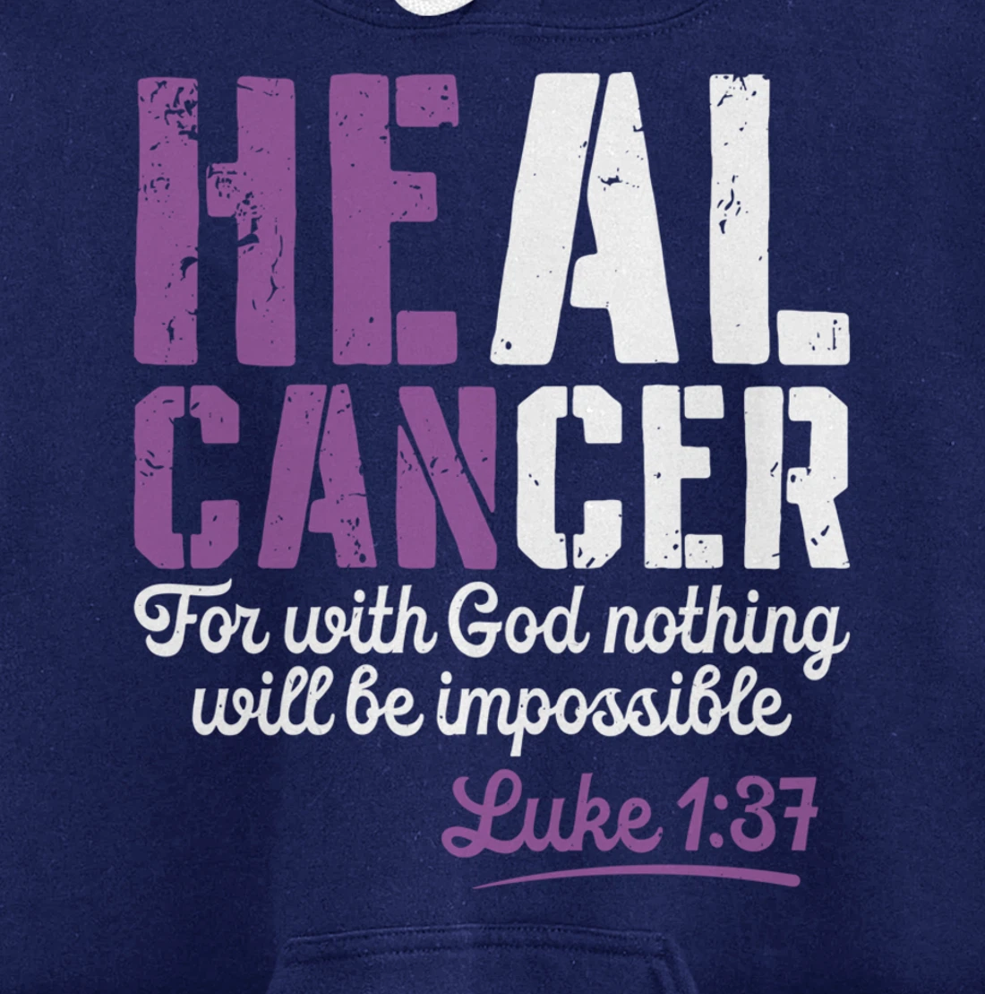 My God is Stronger Than Testicular Cancer Survivor Pullover Hoodie
