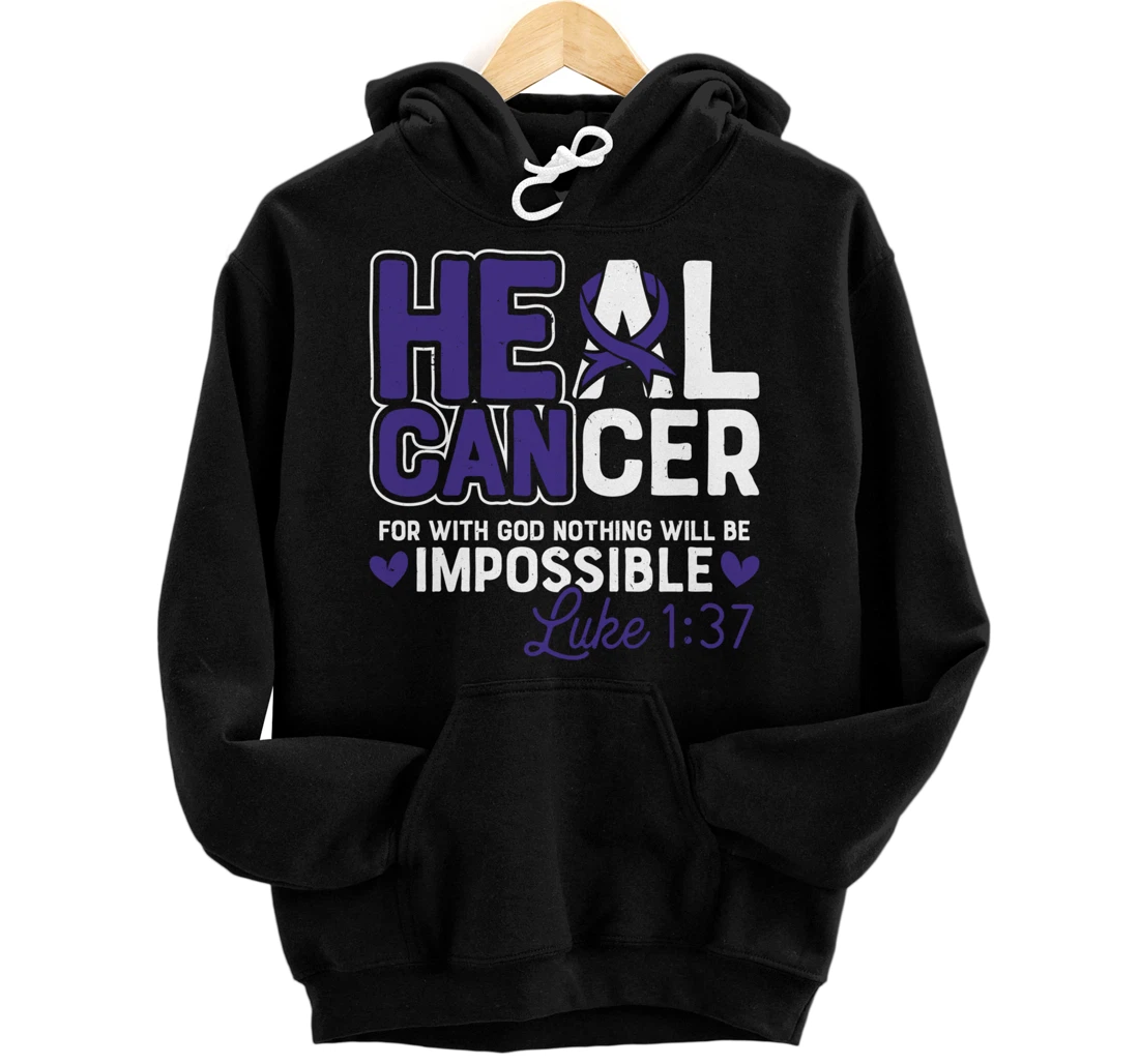 My God is Stronger Than Pancreatic Cancer Survivor Pullover Hoodie