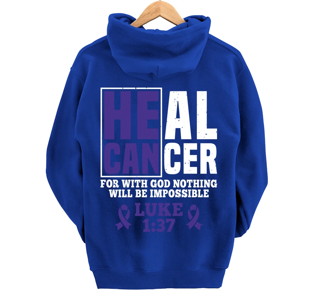 My God is Stronger Than Pancreatic Cancer Survivor Pullover Hoodie