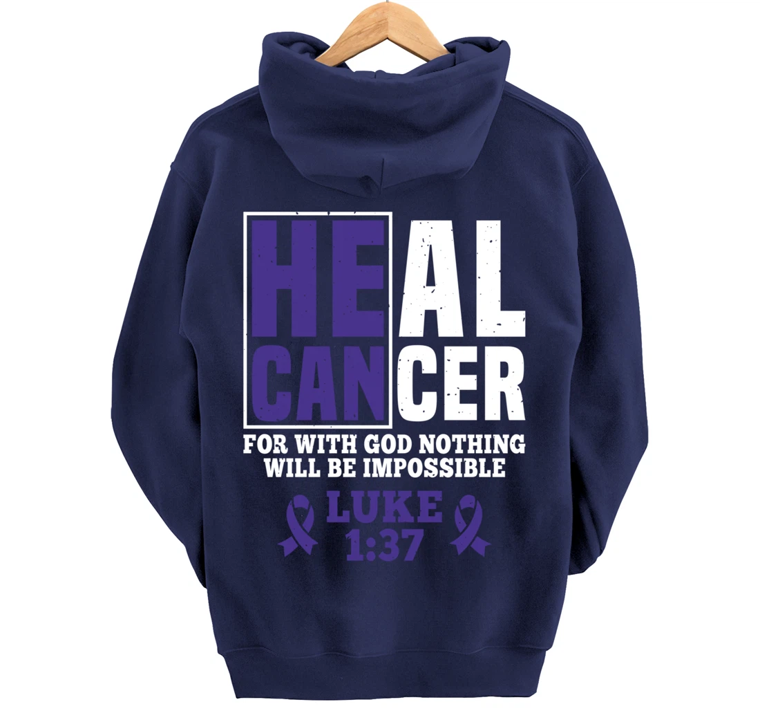 My God is Stronger Than Pancreatic Cancer Survivor Pullover Hoodie
