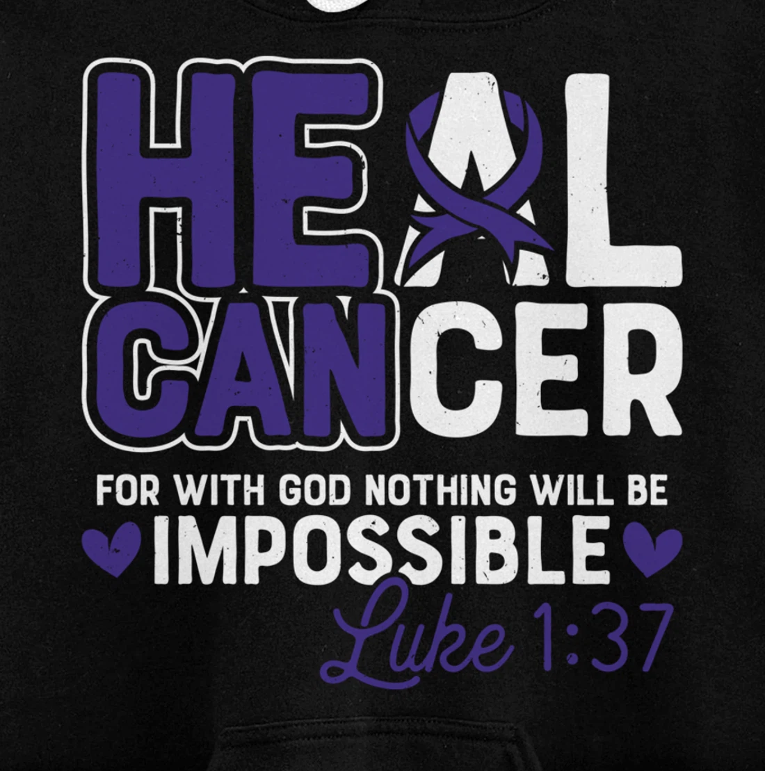 My God is Stronger Than Pancreatic Cancer Survivor Pullover Hoodie