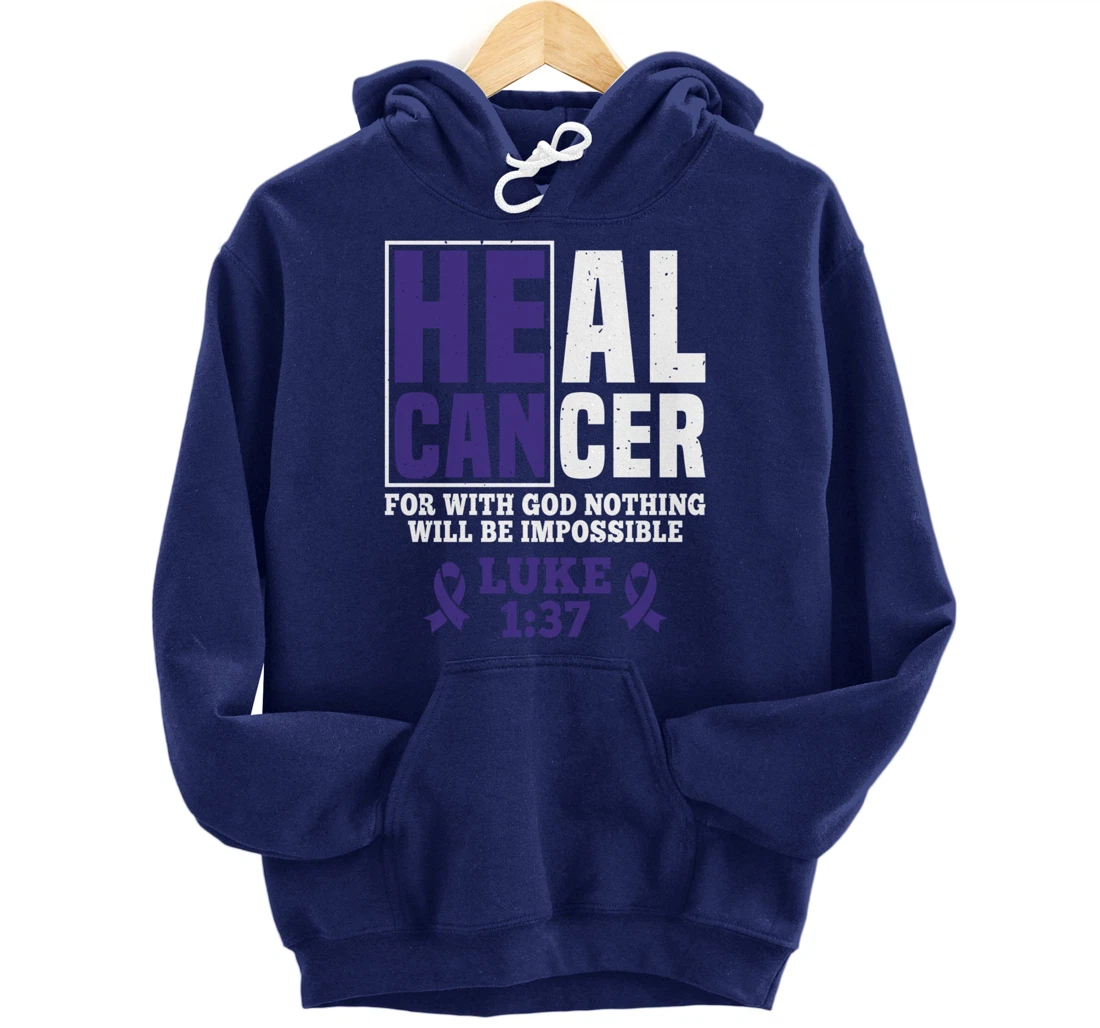My God is Stronger Than Pancreatic Cancer Survivor Pullover Hoodie