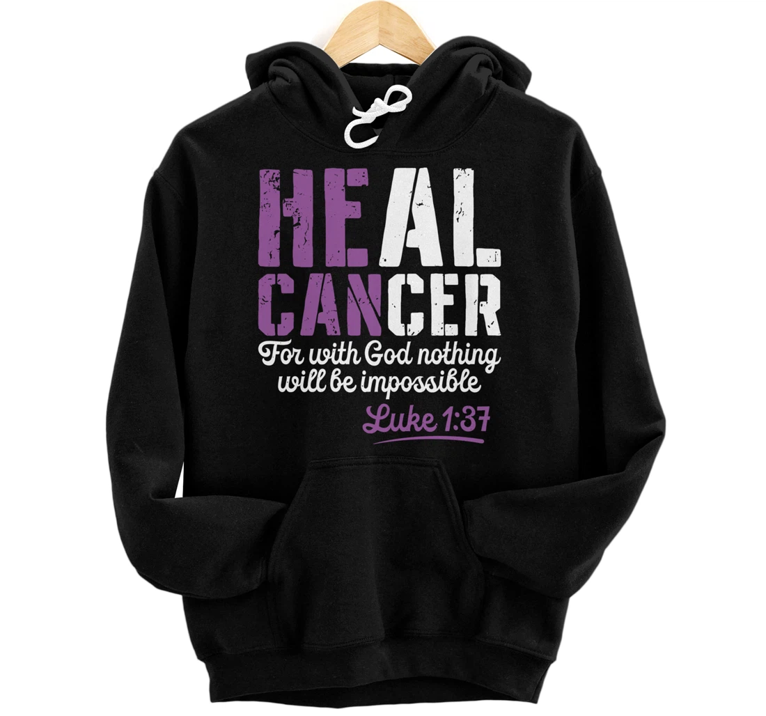 My God is Stronger Than Testicular Cancer Survivor Pullover Hoodie