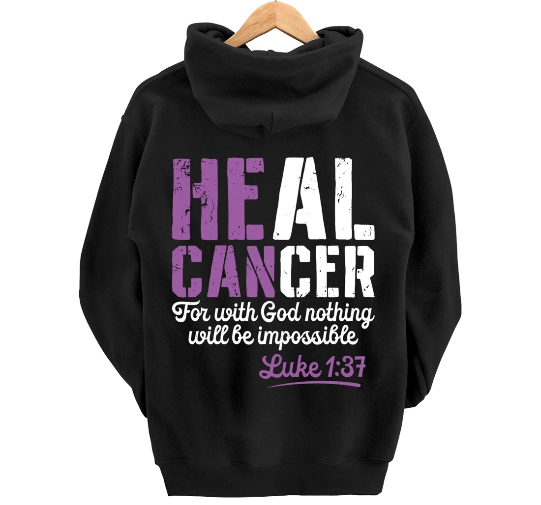My God is Stronger Than Testicular Cancer Survivor Pullover Hoodie